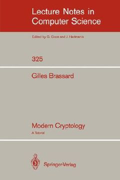 portada modern cryptology (in English)