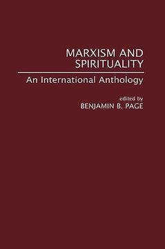 portada marxism and spirituality: an international anthology