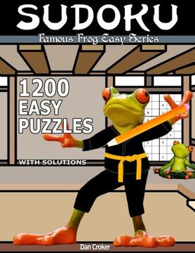 portada Famous Frog Sudoku 1,200 Easy Puzzles With Solutions: An Easy Series Book: Volume 7 (Famous Frog Easy Series)