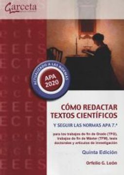portada Cómo Redactar Textos Científicos y Seguir las Normas APA 7ª (in Spanish)