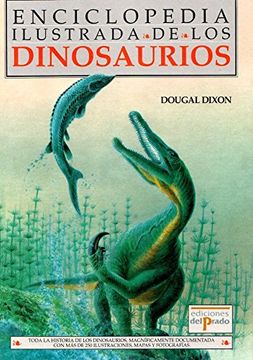 portada enciclopedia ilustrada de los dinosaurios