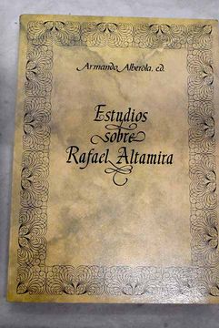 portada Estudios Sobre Rafael Altamira (Alicante, 1987) (in Spanish)