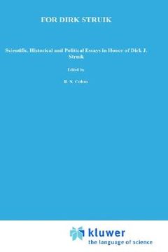 portada for dirk struik: scientific, historical and political essays in honor of dirk j. struik (in English)