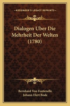 portada Dialogen Uber Die Mehrheit Der Welten (1780) (en Alemán)