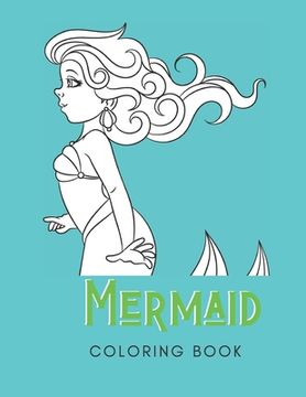 portada Mermaid Coloring Book: For Adults with Depression - 30 Pages - Made In USA - Paperback- 8.5x11 Size (en Inglés)