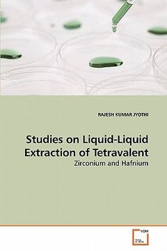 portada studies on liquid-liquid extraction of tetravalent