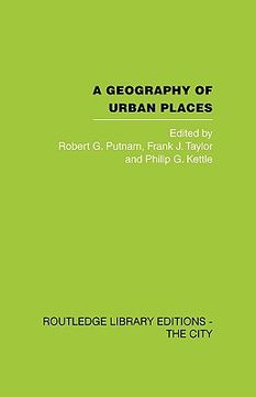 portada a geography of urban places (en Inglés)