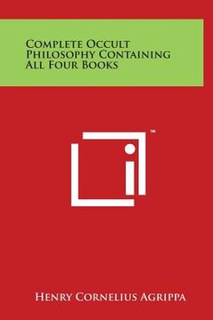 portada Complete Occult Philosophy Containing All Four Books (en Inglés)