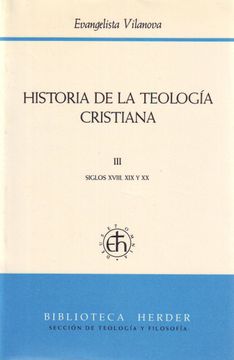 portada Historia de la Teología Cristiana. Tomo iii