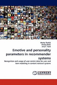 portada emotive and personality parameters in recommender systems (en Inglés)