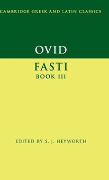 portada Ovid: Fasti Book 3 (Cambridge Greek and Latin Classics) (in English)