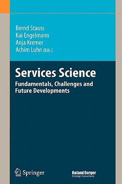 portada services science: fundamentals, challenges and future developments (en Inglés)