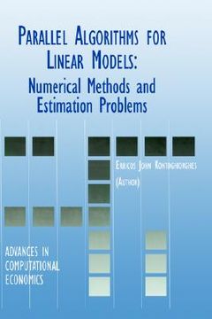portada parallel algorithms for linear models: numerical methods and estimation problems (en Inglés)