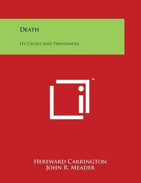 portada Death: Its Causes And Phenomena (en Inglés)