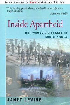 portada inside apartheid: one woman's struggle in south africa (en Inglés)