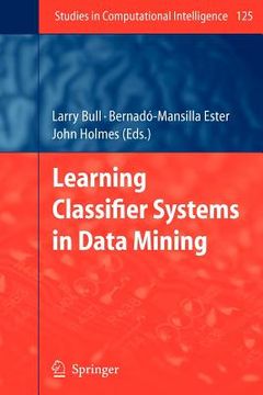 portada learning classifier systems in data mining (en Inglés)