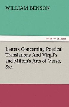 portada letters concerning poetical translations and virgil's and milton's arts of verse, &c. (en Inglés)