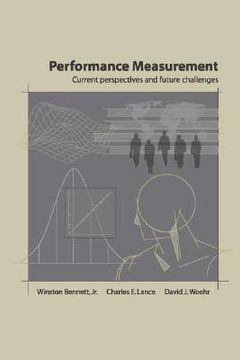 portada performance measurement: current perspectives and future challenges (en Inglés)