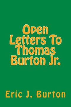 portada Open Letters To Thomas Burton Jr. (en Inglés)