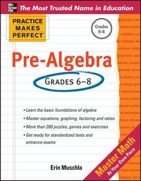 portada practice makes perfect pre-algebra (en Inglés)