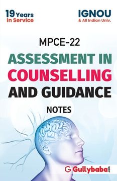 portada MPCE-022 Assessment In Counselling And Guidance Notes - 2018 (en Inglés)