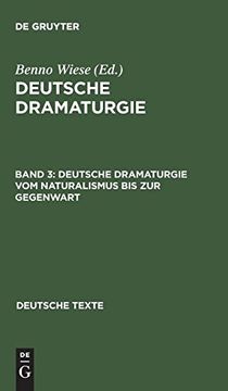 portada Deutsche Dramaturgie vom Naturalismus bis zur Gegenwart (in German)