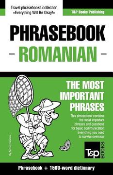 portada English-Romanian phrasebook and 1500-word dictionary (en Inglés)