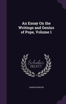 portada An Essay On the Writings and Genius of Pope, Volume 1 (en Inglés)