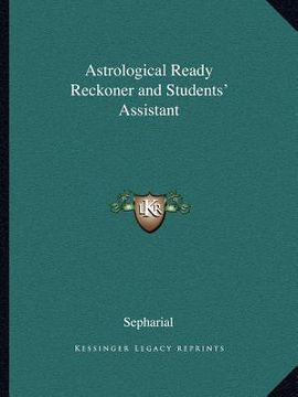 portada astrological ready reckoner and students' assistant (en Inglés)