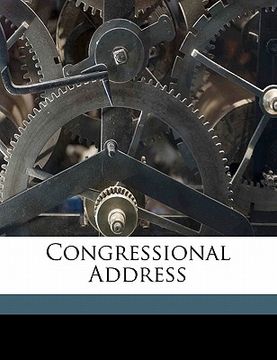portada congressional address (en Inglés)
