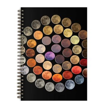 portada Galison Colors of the Moon – Multifunctional Wire Bound Journal With Iconic and Stunning Artwork of Moon Colors and 160 Lined Pages