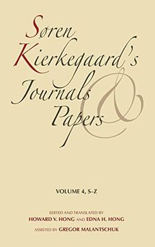 portada Soren Kierkegaard's Journals and Papers, Volume 4: S-z (en Inglés)