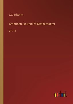 portada American Journal of Mathematics: Vol. III