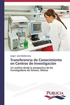 portada Transferencia de Conocimiento En Centros de Investigacion