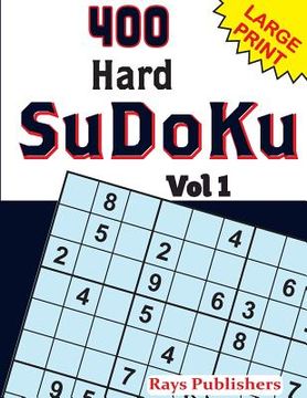 portada 400 Hard SuDoKu Vol 1 (en Inglés)