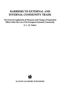 portada barriers to external and internal community trade (en Inglés)