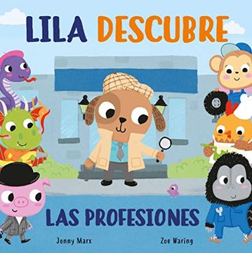 portada Lila Descubre las Profesiones (Pequeñas Manitas) (in Spanish)