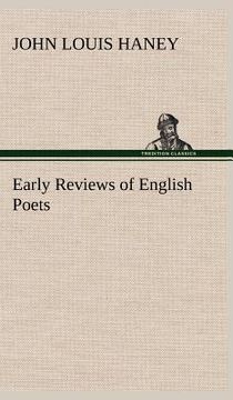 portada early reviews of english poets (en Inglés)