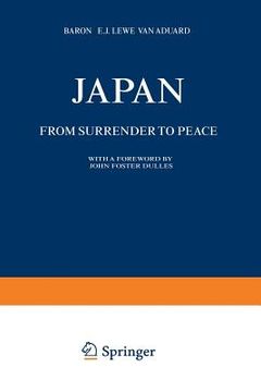 portada Japan: From Surrender to Peace (en Inglés)