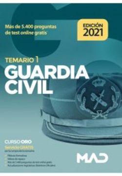 portada Guardia Civil. Temario Volumen 1