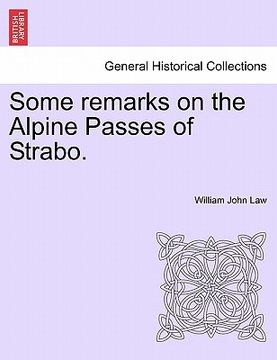 portada some remarks on the alpine passes of strabo. (en Inglés)