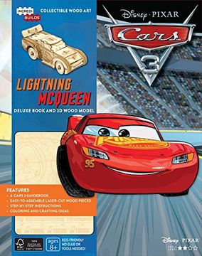 portada Incredibuilds: Disney Pixar Cars 3: Lightning Mcqueen Deluxe Book and Model set (en Inglés)