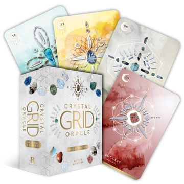 portada Crystal Grid Oracle - Deluxe Edition: (72 Gilded Cards and 176-Page Full-Color Guidebook) (in English)
