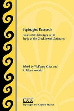 portada septuagint research: issues and challenges in the study of the greek jewish scriptures