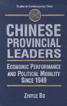 portada chinese provincial leaders: economic performance and political mobility since 1949 (en Inglés)