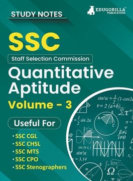 portada Study Notes for Quantitative Aptitude (Vol 3) - Topicwise Notes for CGL, CHSL, SSC MTS, CPO and Other SSC Exams with Solved MCQs (en Hindi)