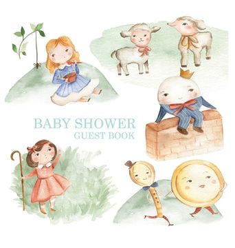 portada Nursery Rhyme Baby Shower Guest Book (en Inglés)