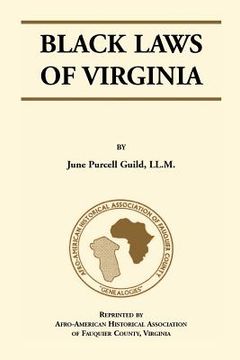 portada Black Laws of Virginia (en Inglés)