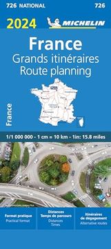 portada Carte Nationale Grands Itinéraires France 2024 (en Inglés)