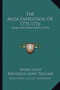 portada the anza expedition of 1775-1776: diary of pedro font (1913)